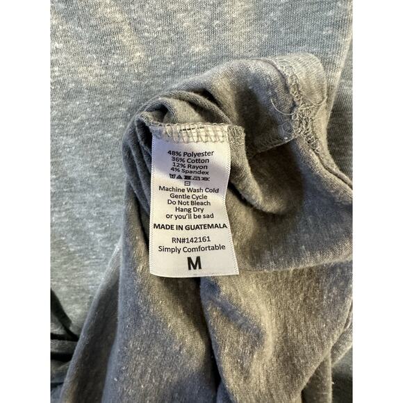 LULAROE Short Sleeve T Shirt Dress Grey M - Picture 4 of 6